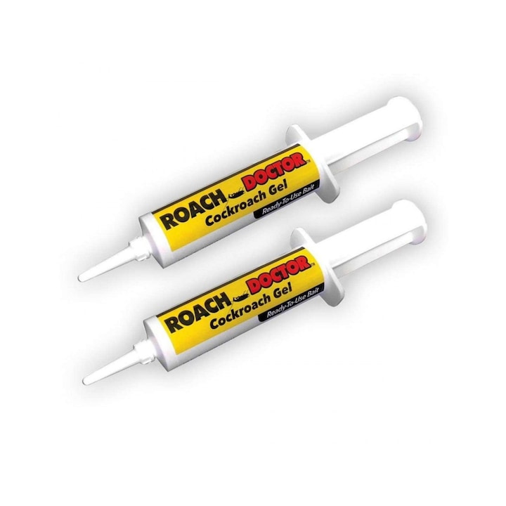 Set 2 x gel solutie anti gandaci  tip seringa  RoachDoctor  eficient pentru casa