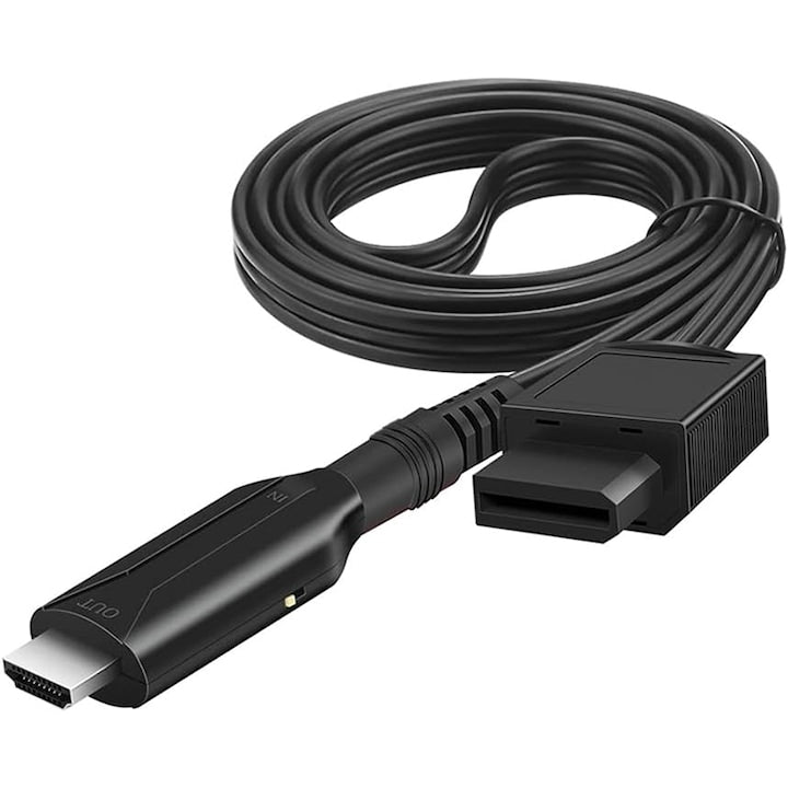 Cablu converter Wii la HDMI  Rqiurpn  1m  720P/1080P  F tata la HDMI tata  compatibilitate consola nintendo wii la televizor/ monitor tv cu hdmi