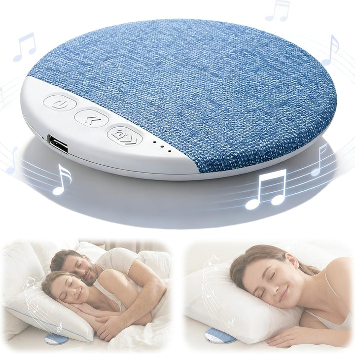 Dispozitiv si Aparat Sunete Albe  Swejah  cu 3 Timer  Bluetooth5.4  Difuzoare pentru Somn 300mAh 20-48H  Type-C  HIFI Bass Stereo  pentru Adulti  Albastru