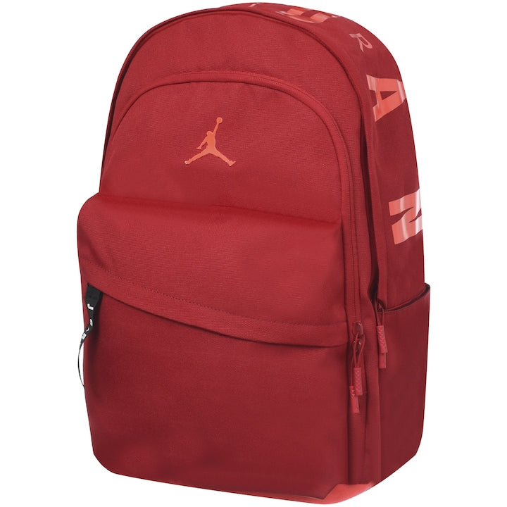 Rucsac JORDAN  9A0172-R78  rosu si roz neon  48x30x13cm  cu compartiment pentru laptop  cu buzunare laterale pentru bauturi