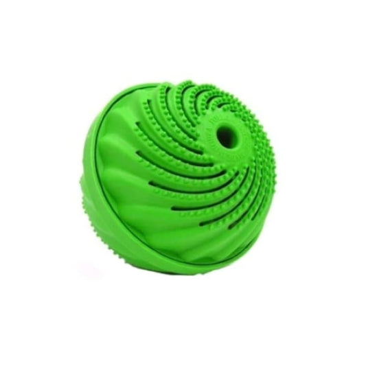 Екологична топка за пране без перилен препарат, съдържаща четири различни естествени керамики, зелена