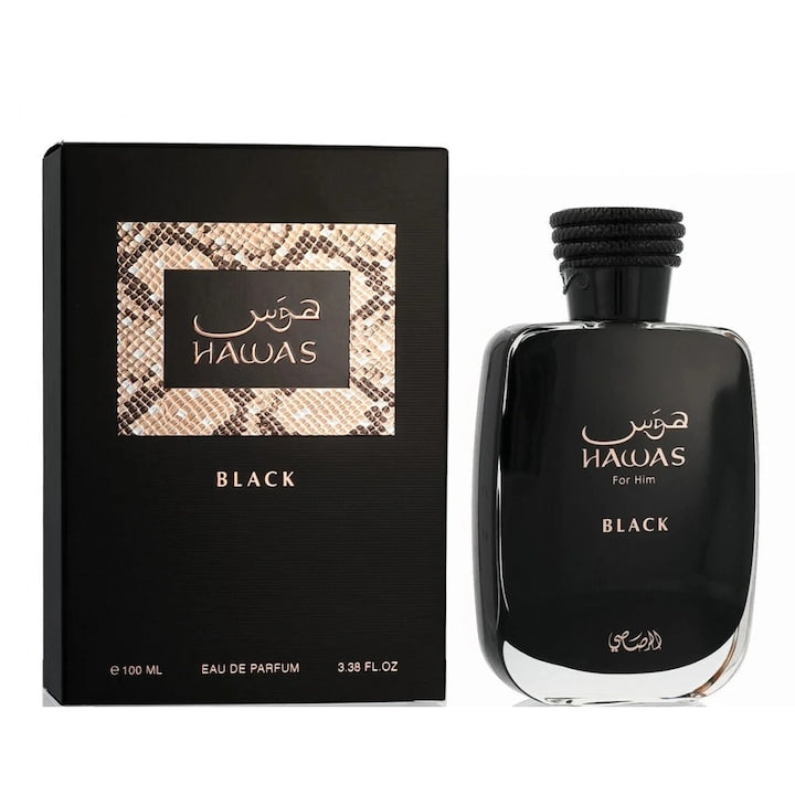 Rasasi Hawas Black Eau de Parfum barbati 100 ml