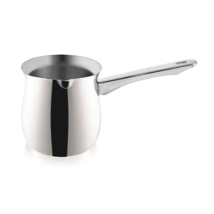 Cafetiera  Orion  600 ml  22x9.5x10 cm  Fabricata Din Otel Inoxidabil De Cea Mai Buna Calitate  Maner Ergonomic  Potrivita Pentru Spalare In Masina De Spalat Vase  Compatibila Cu Plitele Pe Gaz  Electrice Si Ceramice  Argintie