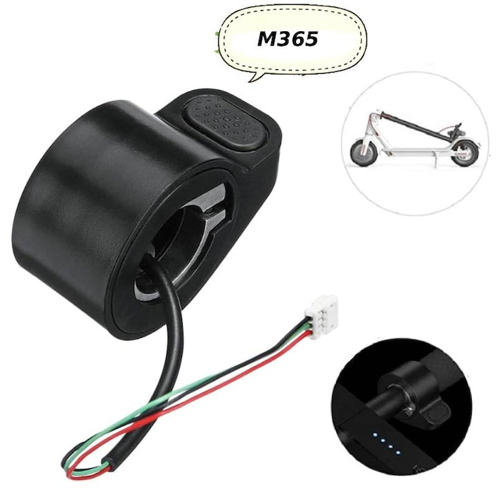 Maneta de acceleratie pentru trotineta electrica  piesa de schimb pentru acceleratia cu degetul mare pentru trotineta electrica  potrivita pentru trotinete electrice M365/G30/Pro 1S