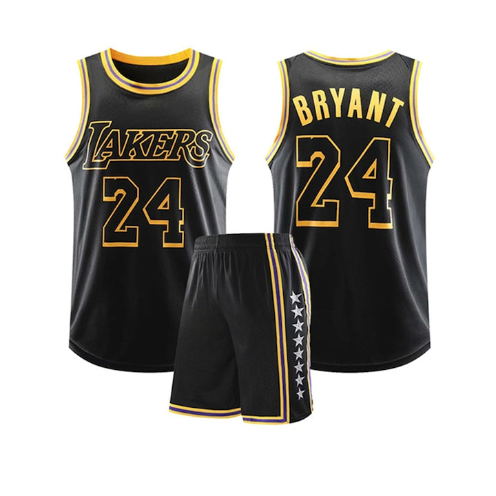 OEM - Echipament Sportiv Copii Lakers Kobe Tricou de Baschet  Poliester  negru  Negru  150-155 CM 12 rate cu 0% dobândă