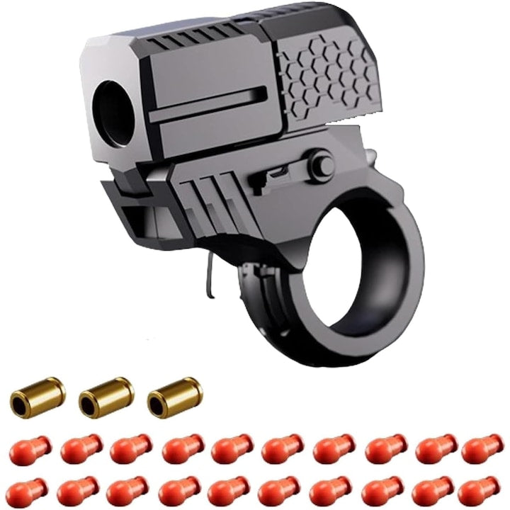 Fidget spinner EDC in forma de arma din aliaj  jucarie antistres pentru ameliorarea anxietatii  jucarie de birou  Negru