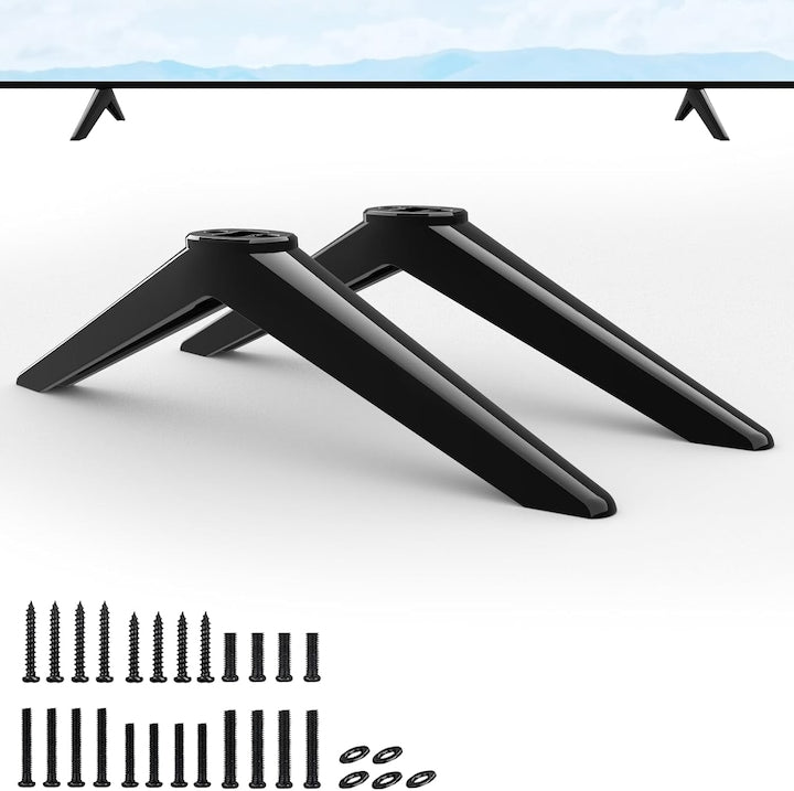 Suport TV cu picioare  complet cu TCL pentru TCL 28/32/40/43/49-65 inch 55s453  suport TV cu suruburi  WALALLA  negru