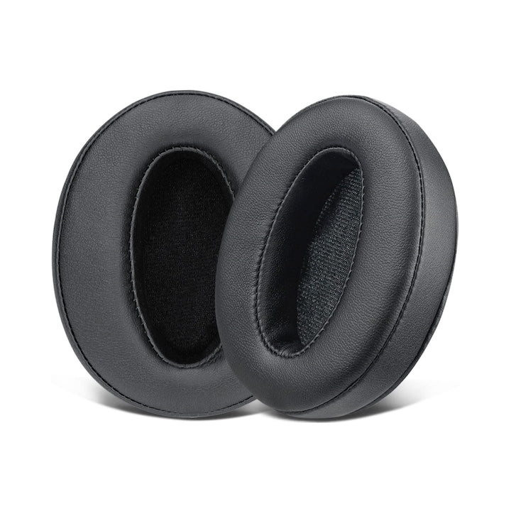 Set de 2 huse potrivite pentru castile Sennheiser HD 4.50BT  HD 4.50BTNC  HD 4.40BT  HD 458BT  HD 350BT  HD 4.30G  HD 4.20  cu spuma de memorie  culoare neagra  piele ecologica