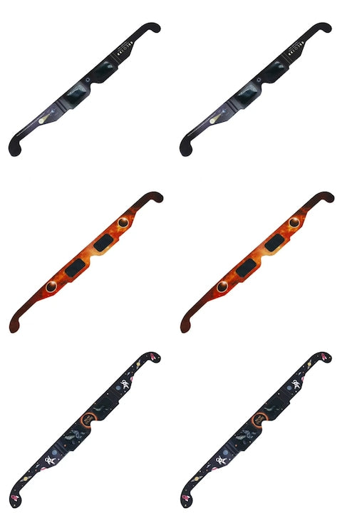 OEM - Solar eclipse sunglasses, neutral color, universal size, set of 6, 12 installments with 0% interest