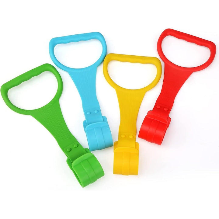 Set 4 inele sustinere patut bebelus  ABS/Textil  9 x 19.8 cm  Multicolor