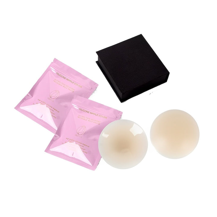 Set 3 perechi Plasturi Invizibili pentru ridicarea sanilor  Silicon  Reutilizabile  Strange sanii impreuna pentru a preveni caderea  respirabil  confortabil si fara semne  hipoalergenic  Light skin  7cm  Ton deschis al pielii  Cupa A-C
