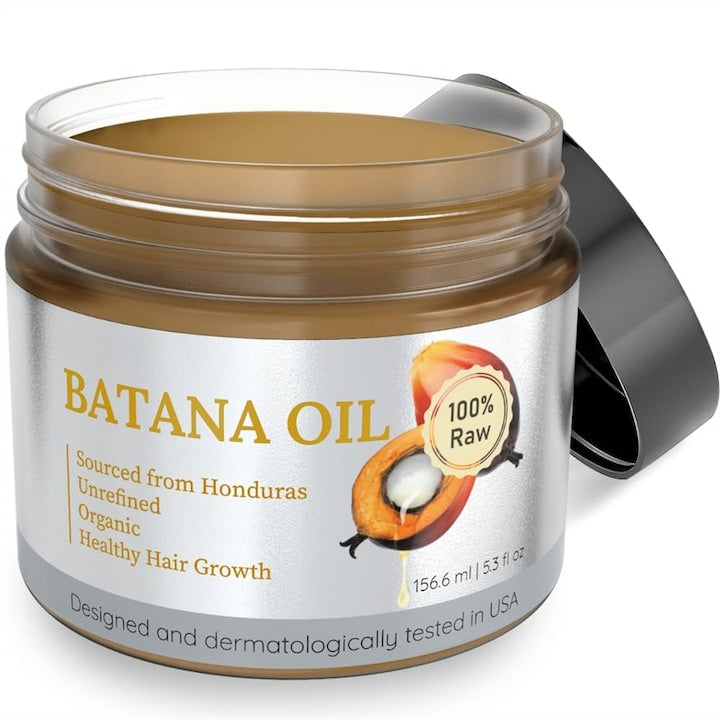 Ulei Batana Premium  Batana Hair Care Oil  AjieQaQ  presat la rece  100% natural  previne caderea parului  efect puternic de regenerare  pentru par deteriorat si scalp normal  pentru barbati si femei  156 6 GM