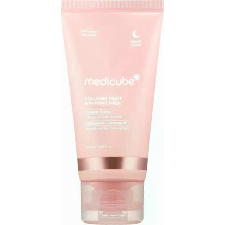 Masca de noapte cu colagen Medicube  hidratare intensa  imbunatateste elasticitatea  50ml