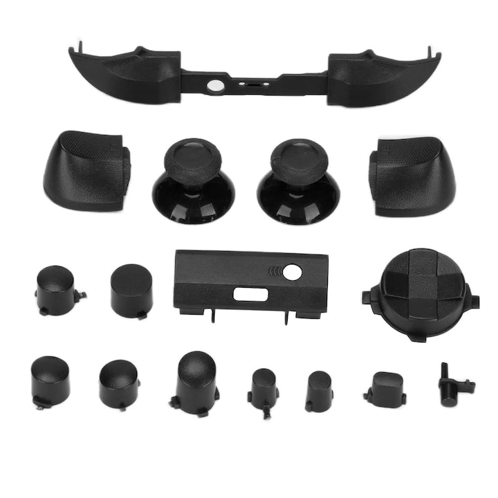 Full Button Set for Xbox Series X & S: D-pad, Bumper, Trigger, RT LT RB LB ABXY Buttons - Replacement and Repair Kit - Black