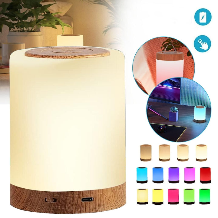 Lampa de Veghe CHOOLY  Tactila Reglabila  RGB  Portabila  90x90x120mm
