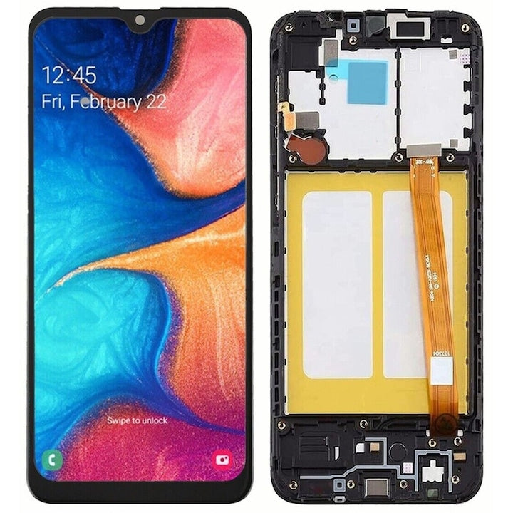 Display for Samsung Galaxy A20e (SM-A202) IPS with Frame Black LCD Touch Screen Best Quality
