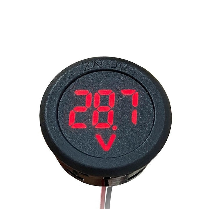 Voltmetru de panou DC Digital 100V LED Rosu
