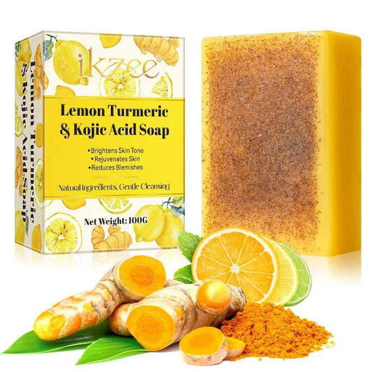 Sapun Tratament Pete Pigmentare  Acnee cu Turmeric  Acid Kojic si Lamaie  Efect de Albire si Depigmentare a pielii  100 g