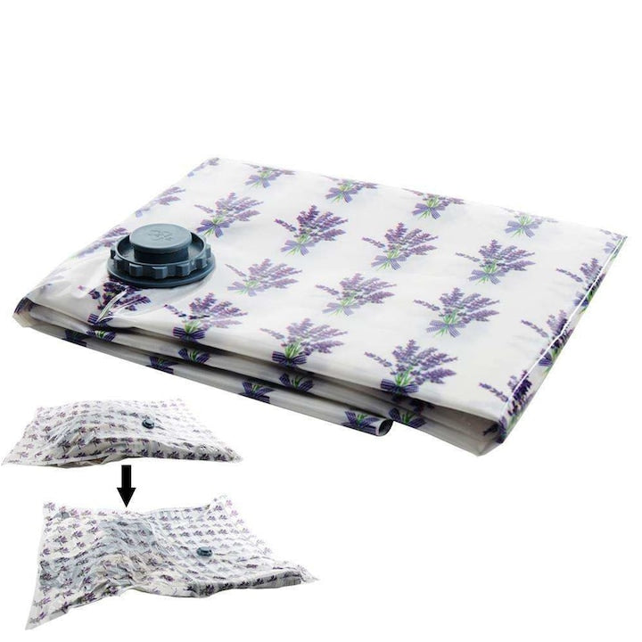 Sac vidare imbracaminte/incaltaminte  Orion  Lavanda  80x120 cm  Multicolor