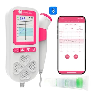 Monitor Doppler Fetal BabyEcho  Display Color  Reincarcabil  Compatibil Aplicatie Mobila