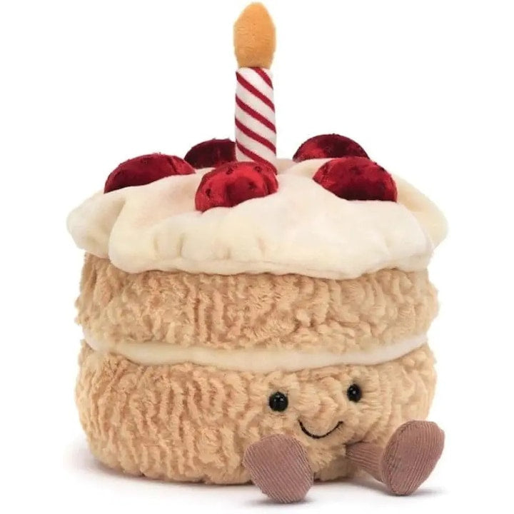 Jellycat Birthday Cake Plush Toy AM-K0313-260806-71, multicolor, 12 x 12 x 16 cm
