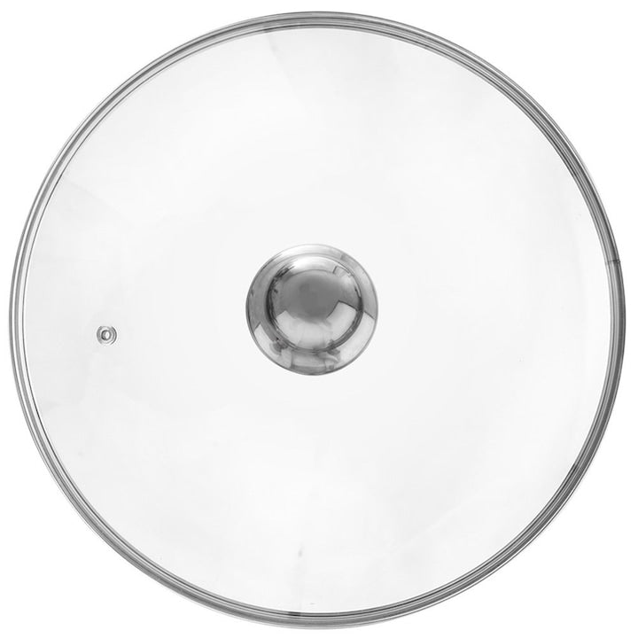Capac Din Sticla  Orion  28 cm  Sticla  Rezistent La Temperaturi De Pana La 200°C  Dotat Cu Ventil  Maner Confortabil  Transparent