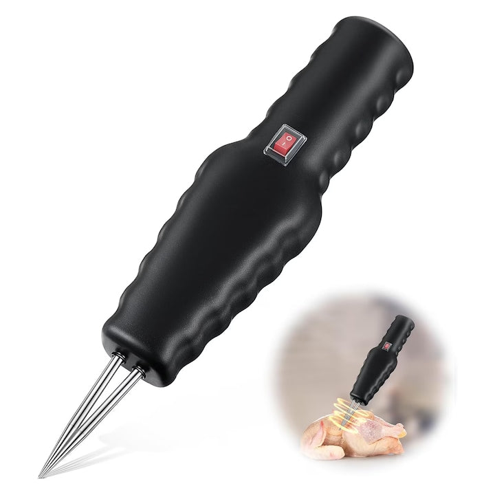 Trimmer electric pentru pene de pasare  Design conic  240 rpm/min  Potrivit pentru curcan  rata  pui si gaste  Reincarcabil  Sigur si portabil  Impermeabil  Smulge rapid penele  ABS/Inox  Negru