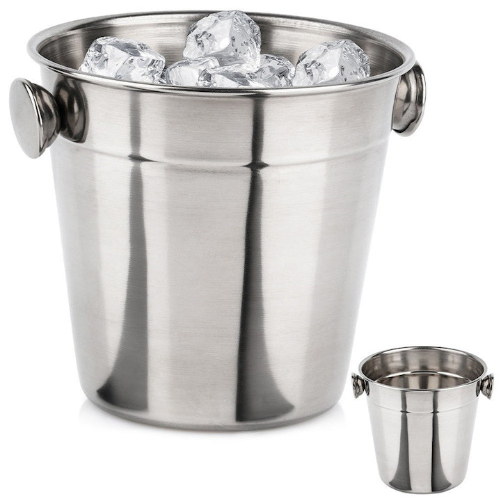 Frapiera Inox Excellent Houseware  700 ml  Argintie  12.5x10.5x11 cm  Echipata Cu Manere
