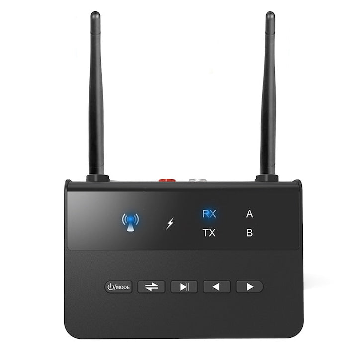 Receptor Audio Bluetooth 5.0  Duueyct  AUX/RCA/USB  Android/IOS  Audios Profesional  HD Bass  Treble  500mAh  Suporta Telefonul Mobil/Tableta/Calculatorul/Televizorul  Universal  Negru