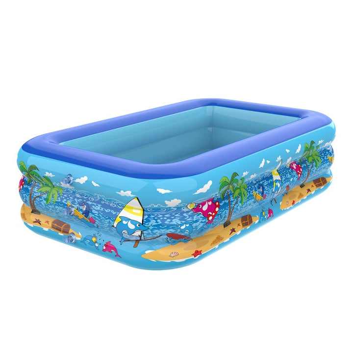 Piscina gonflabila pentru copii  PVC  medie  pentru 1-3 persoane  multicolora