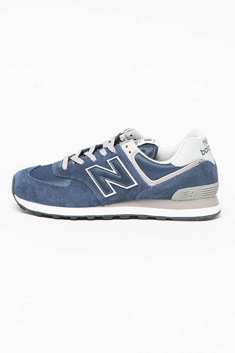New Balance - 574 Suede and Mesh Trainers Dark Blue 12 installments with 0% interest