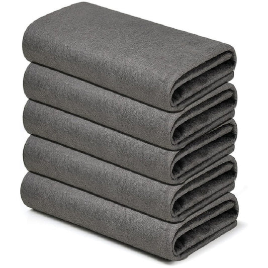 Set 3 Lavete Magice  Material Microfibra  30x30 cm  280 GSM  Gri  KOTYS®  Pentru Curatare Fara Urme  Fara Scame  Zgarieturi  Multifunctionala  Pentru Geamuri  Bucatarie  Baie  Masina  Greutate Mare Microfibra  Fara Scame