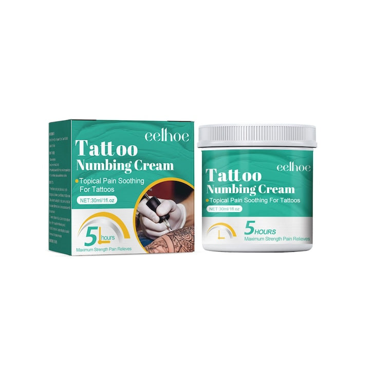 Crema anestezica pentru tatuaje  EELHOE  cu extract de Aloe Vera si menta  100ml