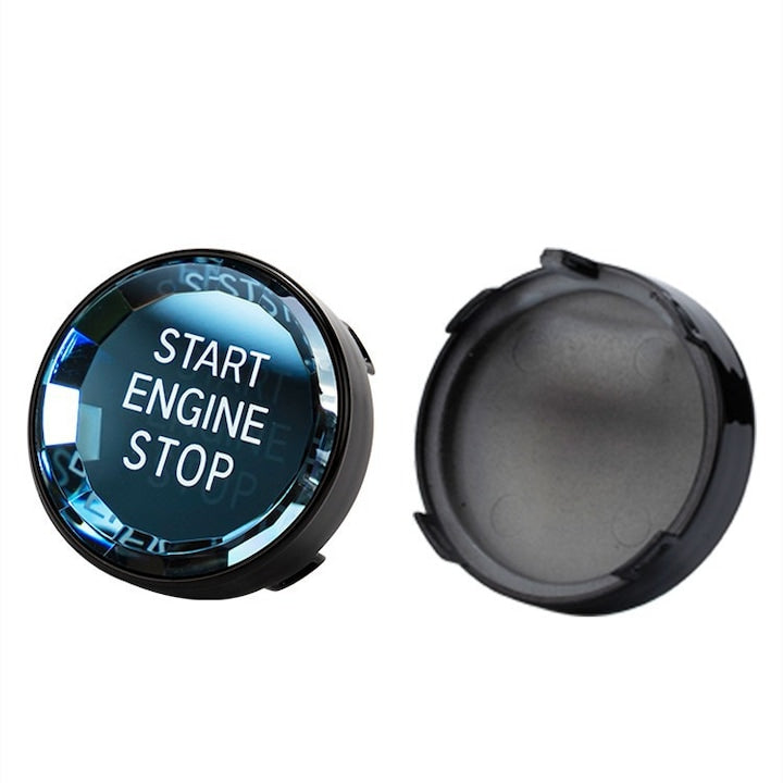 Buton BMW Auto Start-Stop  ZOUN  Crystal Shape  compatibil cu toate modelele BMW E-Series dupa 2005  ABS  negru
