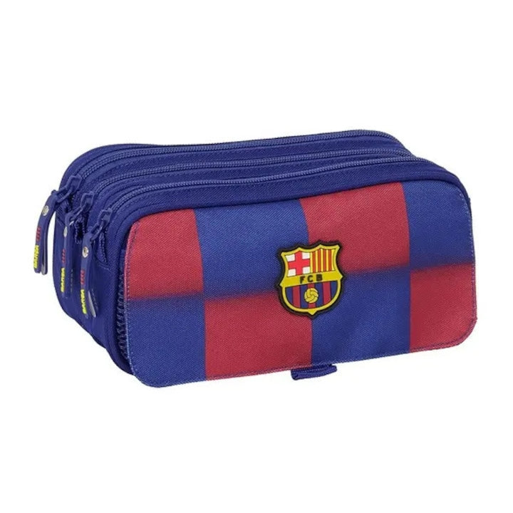 Penar triplu FC Barcelona multicolor 21.5x10x8cm