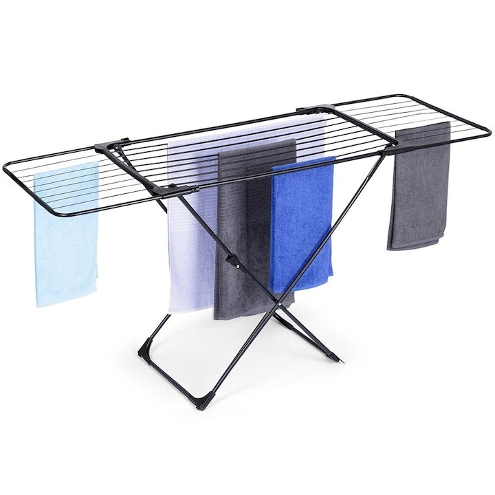 Uscator De Rufe  Vilde  Expandabil  182x60x90 cm  Metal  Negru