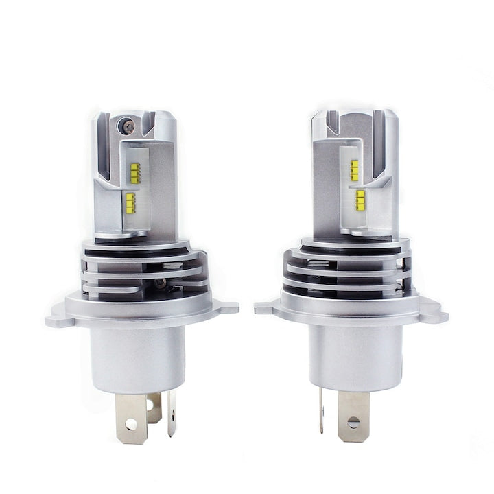 Kit 2X Becuri LED H4 Flexzon  M3  5000lm  6500K  12V 24V  50W  Pentru Masina  Motocicleta  Camoiane