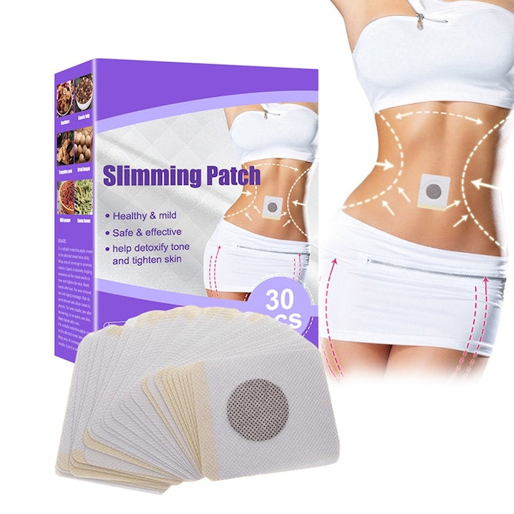 Set 30 plasturi Slabire pentru Abdomen  Aditie Buna  Detoxifiere