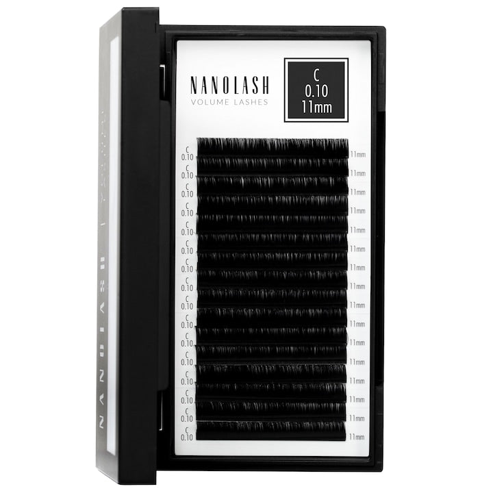 Nanolash Volume Lashes 0.10 C gene false 11 mm