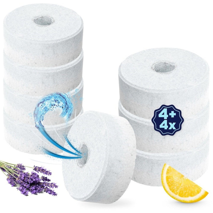 Set De Cartuse Pentru Absorbanti De Umiditate  Orion  8 Bucati  Lavanda Si Lamaie  450 g  Universale  Odorizant De Aer  2-5 Luni De Utilizare