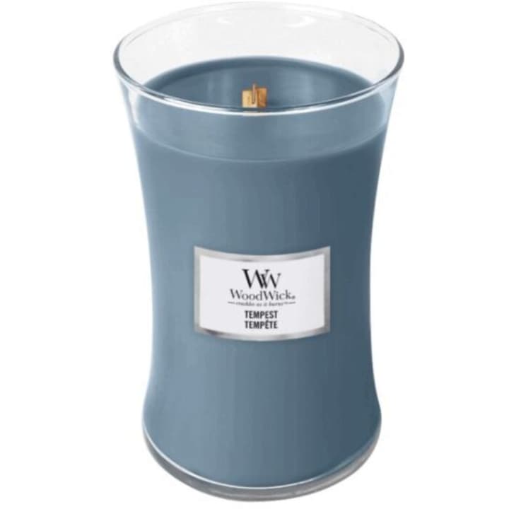 Lumanare parfumata WoodWick Storm Tempest  sticla