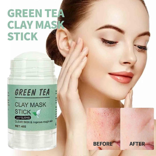 Masca pentru fata stick cu extract de ceai verde  40g  curatare profunda  indepartare puncte negre  hidratanta  potrivita pentru toate tipurile de ten
