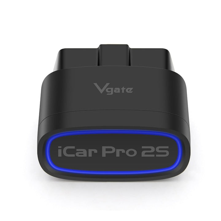 Vgate iCar Pro 2S Bluetooth 5.2 OBD2 Car Diagnostic Tester iOS Android Windows 12V EOBD Adapter Read Erase Errors Live Data Car Scanner Torque OBD Fusion DashCommand Auto Sleep Firmware Update Battery Protection