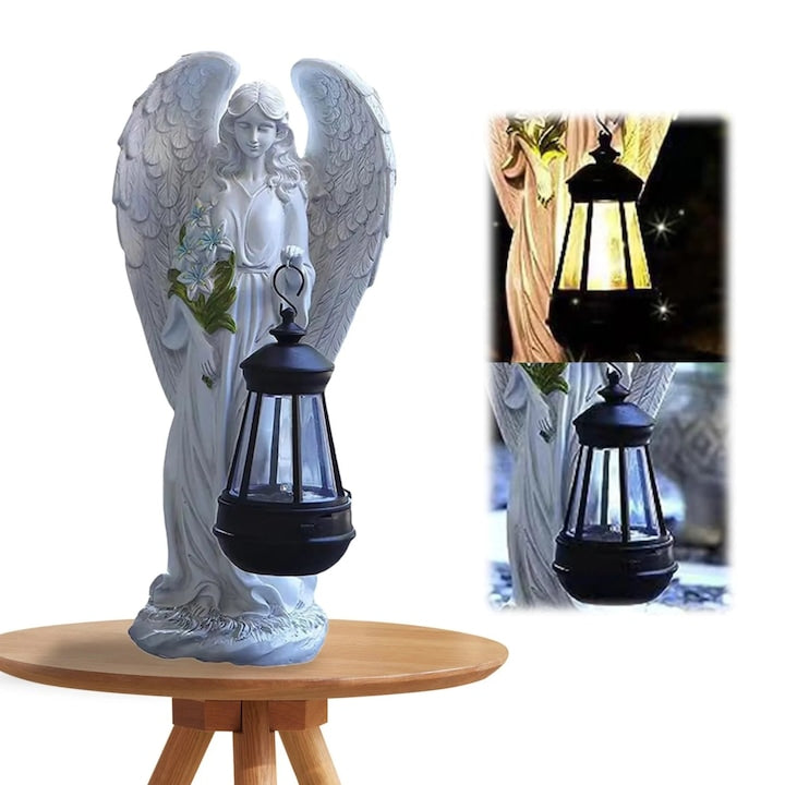 Figurina inger solara YANYXR cu lampa  rezistenta la apa  multicolor  950g