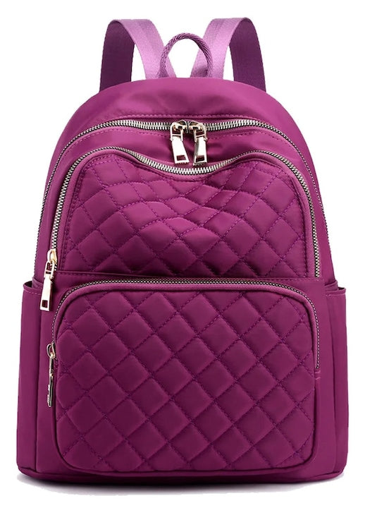 YANYXR - Rucsac dama nylon brodat violet 30x40cm 12 rate cu 0% dobândă