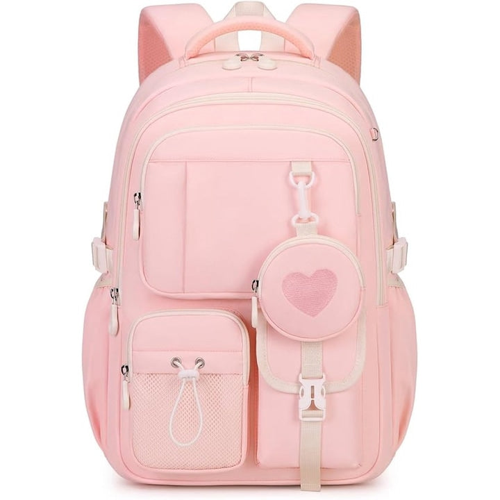 School backpack for girls 45x30x17cm Oxford 600D multiple compartments padded shoulder straps