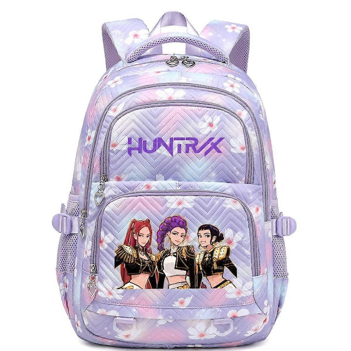 Ghiozdan KPop Demon Hunters  15 inch  unisex  violet