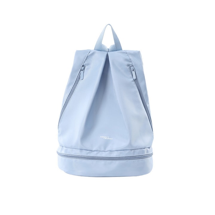 ORBER - Beach backpack with separate wet and dry compartments, waterproof, with separate spaces for clothes and footwear, adjustable straps, 32*40*20 cm, blue, 12 installments with 0% interest