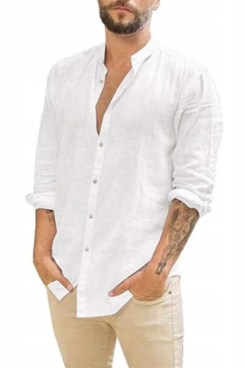 OEM - Men's Regular Fit Casual Shirt White 12 installments with 0% interest