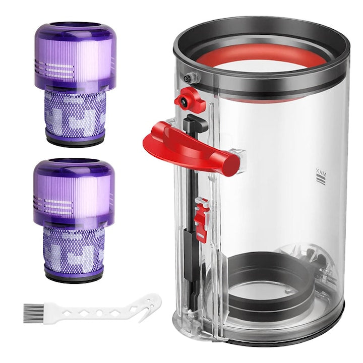 Recipient praf si filtru pentru aspirator Omelivon  compatibil cu V11 V15  etans  4.45x7.72 inch